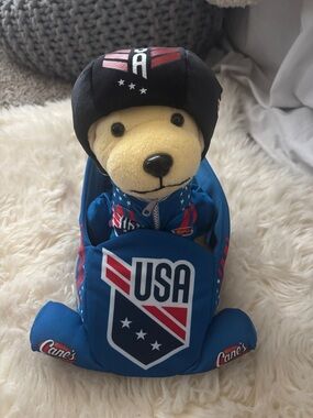Raising Canes LIMITED EDITION bobsled plush puppy team USA